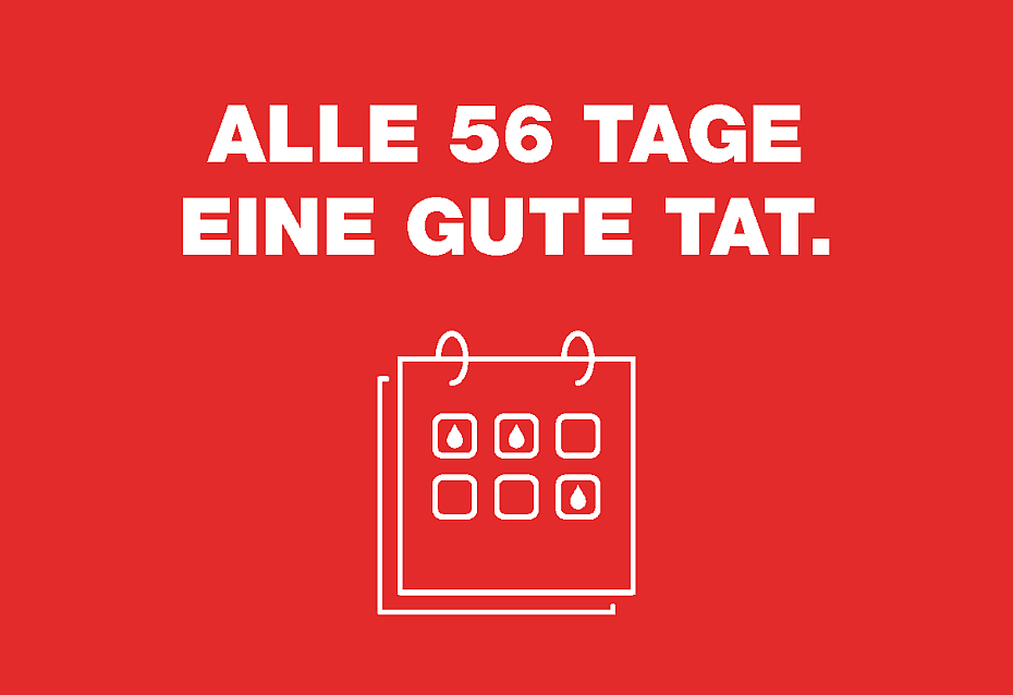 Alle 56 Tage eine gute Tat.