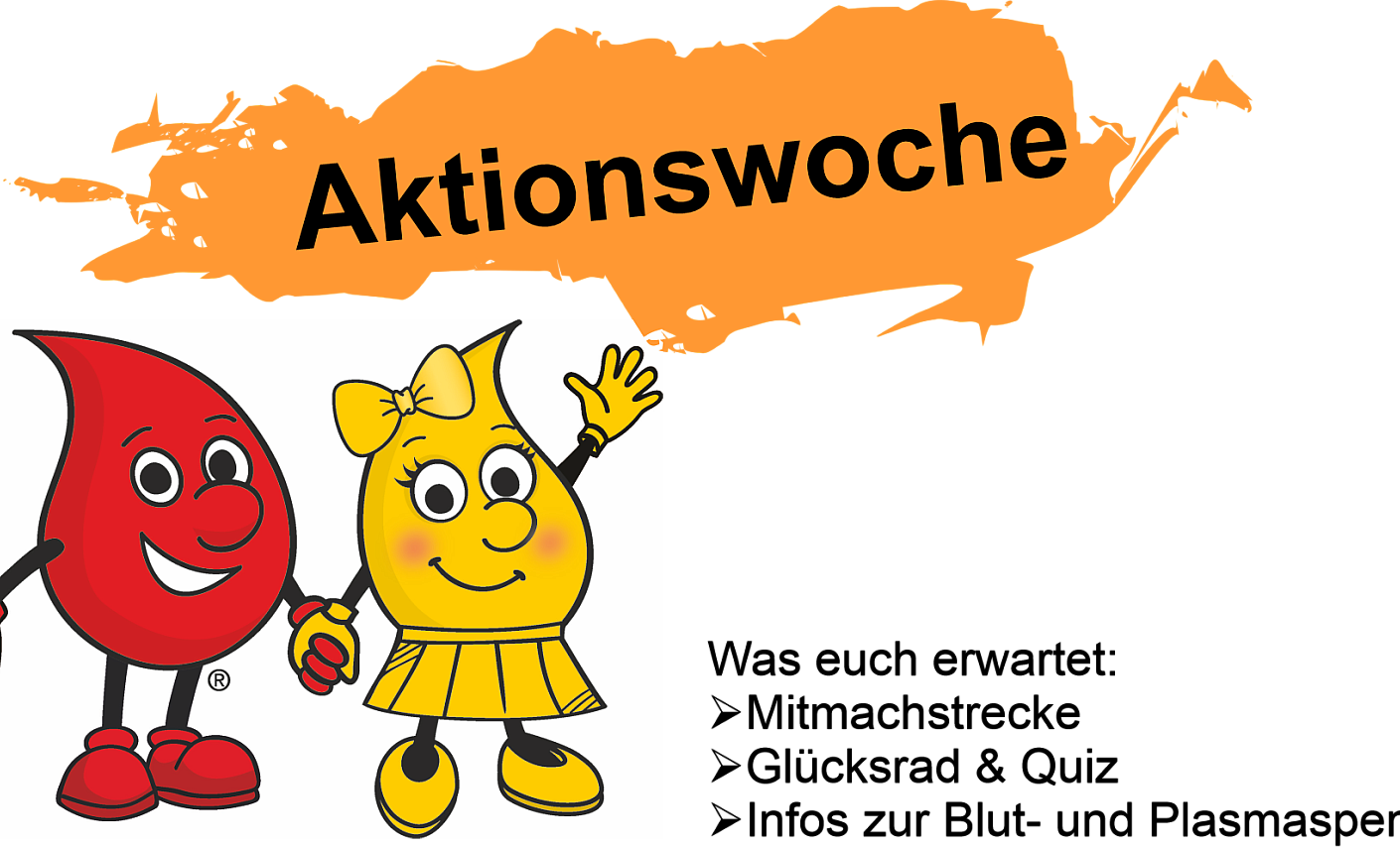 plakat-blutspende-maskottchen-aktionswoche