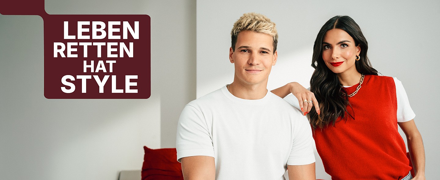 Kampagnenvisual "Leben retten hat Style" 