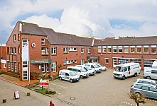 Außenansicht des Blutspendezentrums Schleswig
