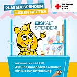 Plakat zur Aktion Eis nach der Spende in Zwickau