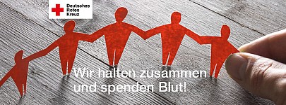 Symbolbild gemeinsam Blut spenden