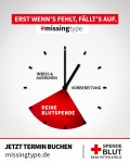 "missingtype 2026" Dauer der Blutspende | Format 4:5